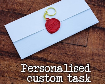 Taskmaster custom task & personalised keyring