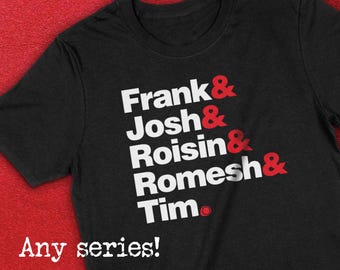 Taskmaster T-Shirt - Cast list from any series