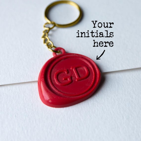 Taskmaster keyring personalised with initials - keychain / bag charm gift or stocking filler