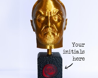 Taskmaster trophy replica - Small/Large - Greg Davies' glorious golden head
