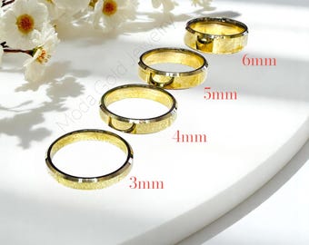 Fedine In Argento 925% Placcato Oro GIALLO Incisioni Omaggio - Foto 11