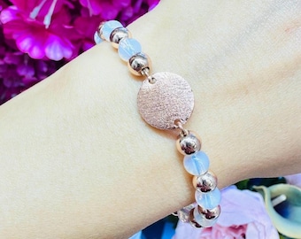Tree Bark Copper Bracelet, Must Have Bold Unisex, Opal, Hematite,  Adjustable Statement Gift Jewelry