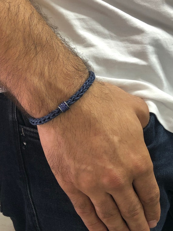 Fashion Custom Bracelet Men's Bracelet Handmade Braided Rope Bracelet Men's Gift Gift for Spouse Silver Bracelet for Him - Etsy Canada
