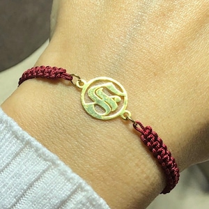 Pulsera de oro personalizada, pulsera con nombre personalizado, joyería con cuentas y letras monogramadas, regalo para el mejor amigo, pulsera con letras hecha a mano