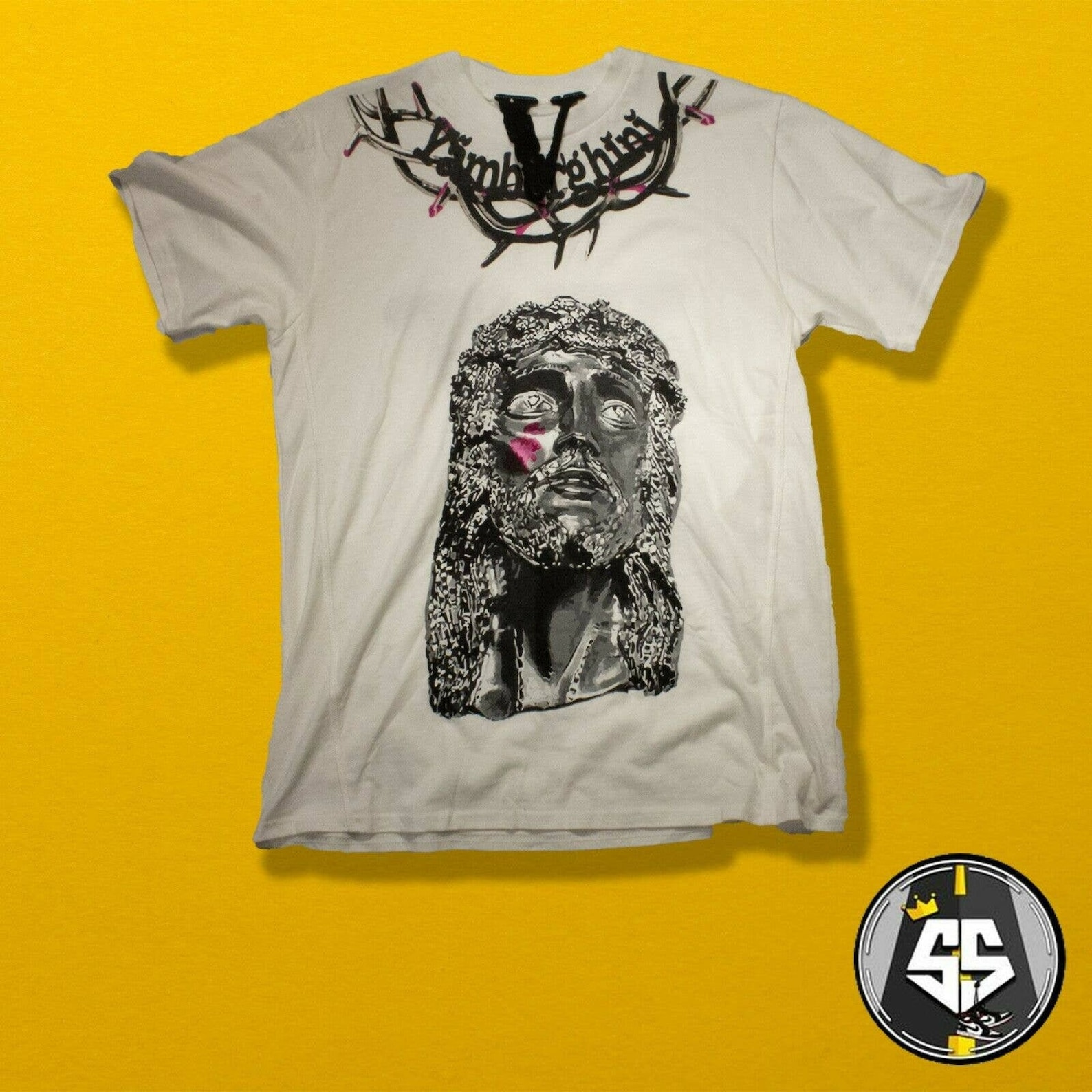 Pre owned asap yams vlone t shirt white size medium Etsy