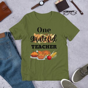 One Grateful Teacher Shirt, Thanksgiving Teacher Shirt, Thankful Teacher Shirt, Fall Teacher Gift, Pumpkin Teacher Shirt, Teacher Shirt