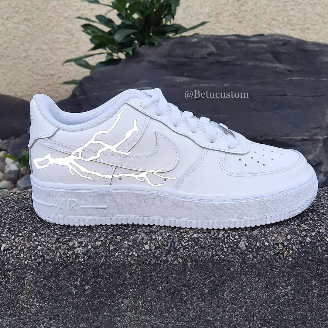 drip reflective custom air force 1