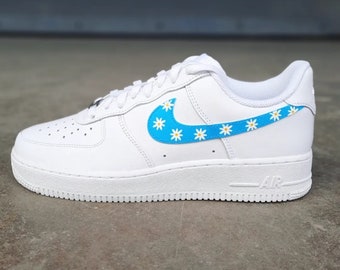 daisy Blue Custom Sneaker AF1 | Etsy 
