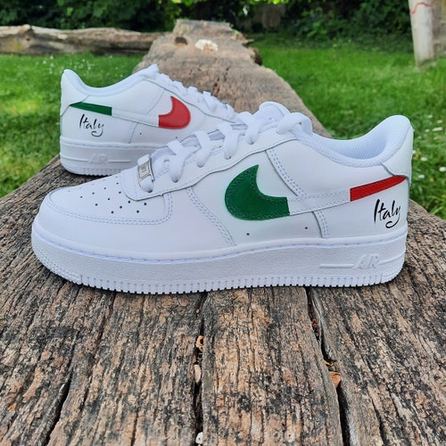 Nike Air Force 1 Custom Sneakers Hand Painted Fire - Etsy