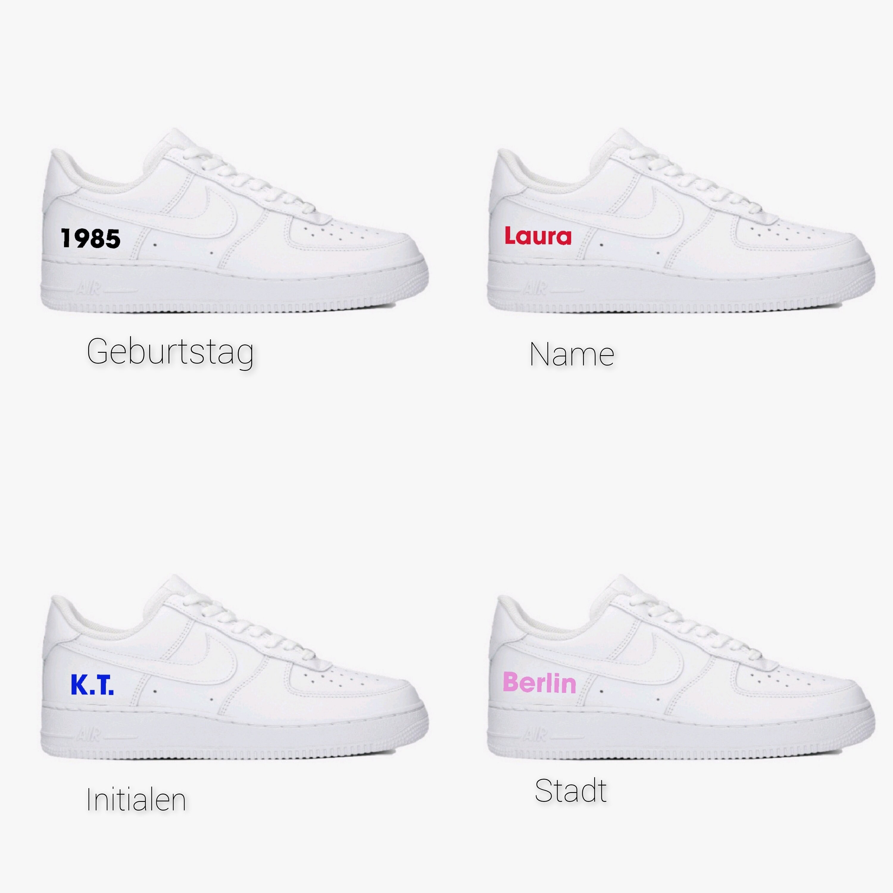 thespian velordnet Effektivitet Nike Air Force 1 word Text Custom Sneaker AF1 - Etsy