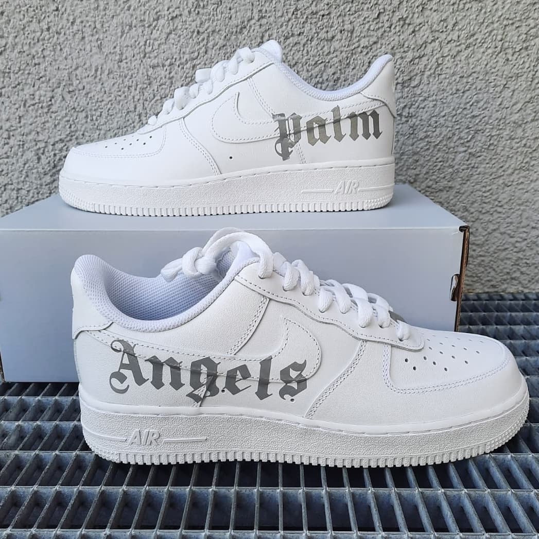 Nike Air Force 1 palm Angels Reflective Custom Sneaker AF1 Etsy