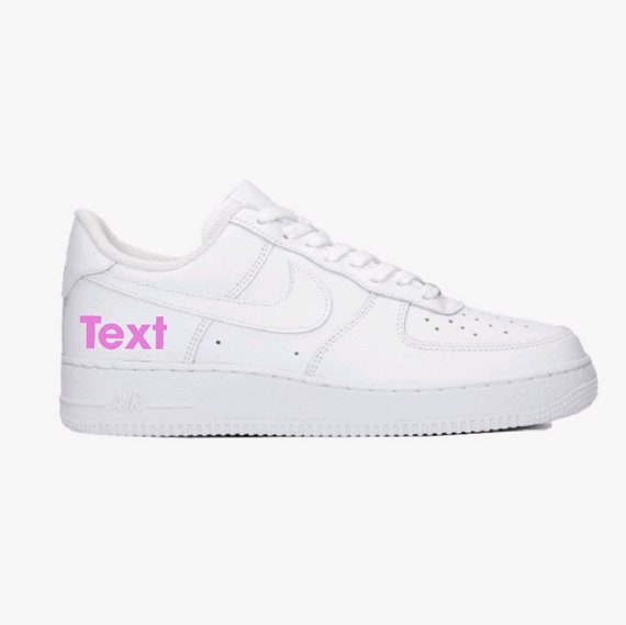 Prematuur intern Vete Nike Air Force 1 desired Text Custom Sneaker AF1 - Etsy
