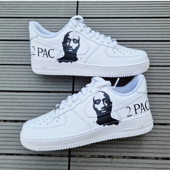 2 Pac Air Force 1 Custom Sneaker Tupac Shakur AF1 Graffiti - Etsy | Halstücher
