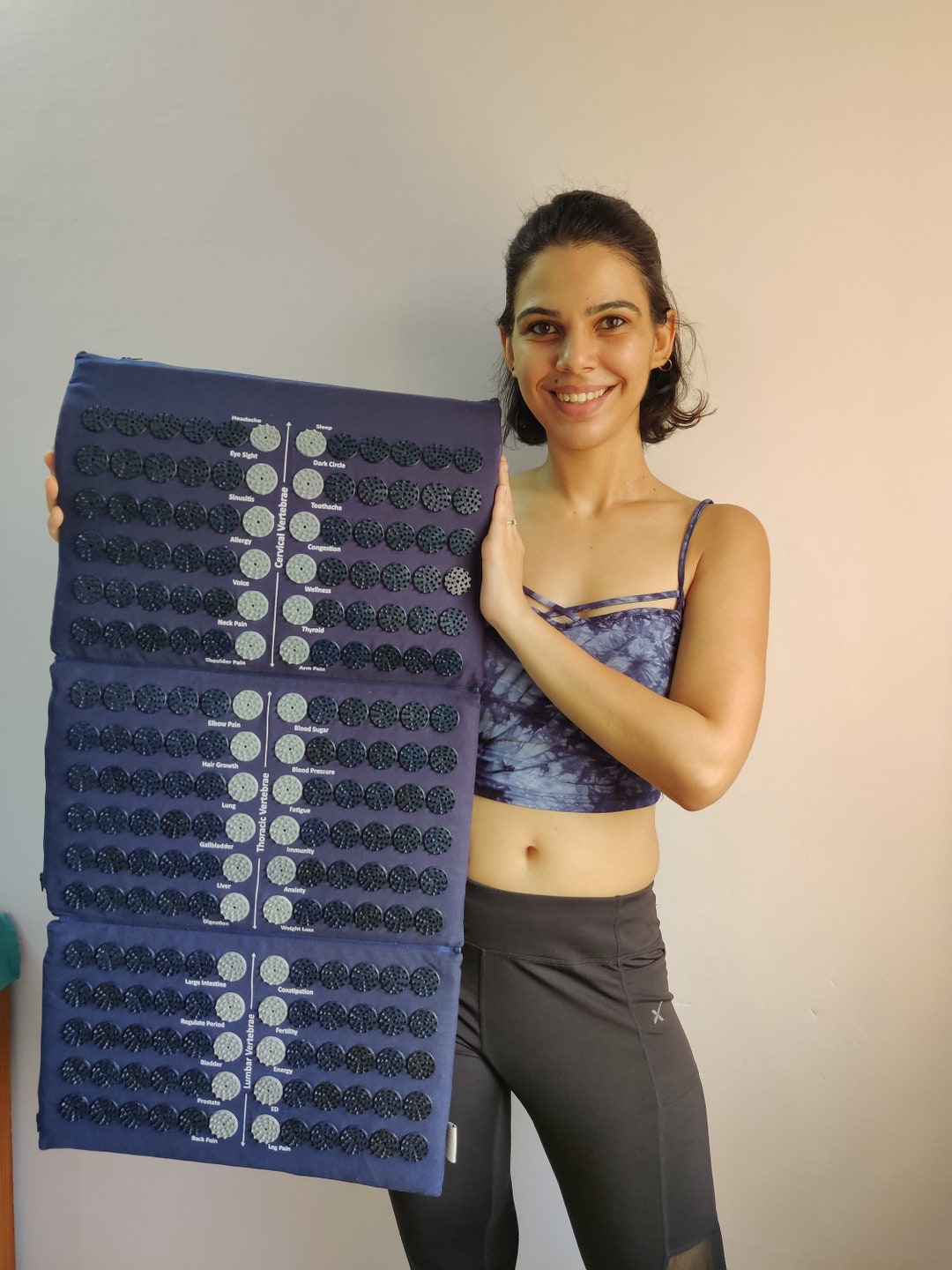 Acupressure Spike Mat for Back Neck Pain Relief Massage Mat Acupuncture