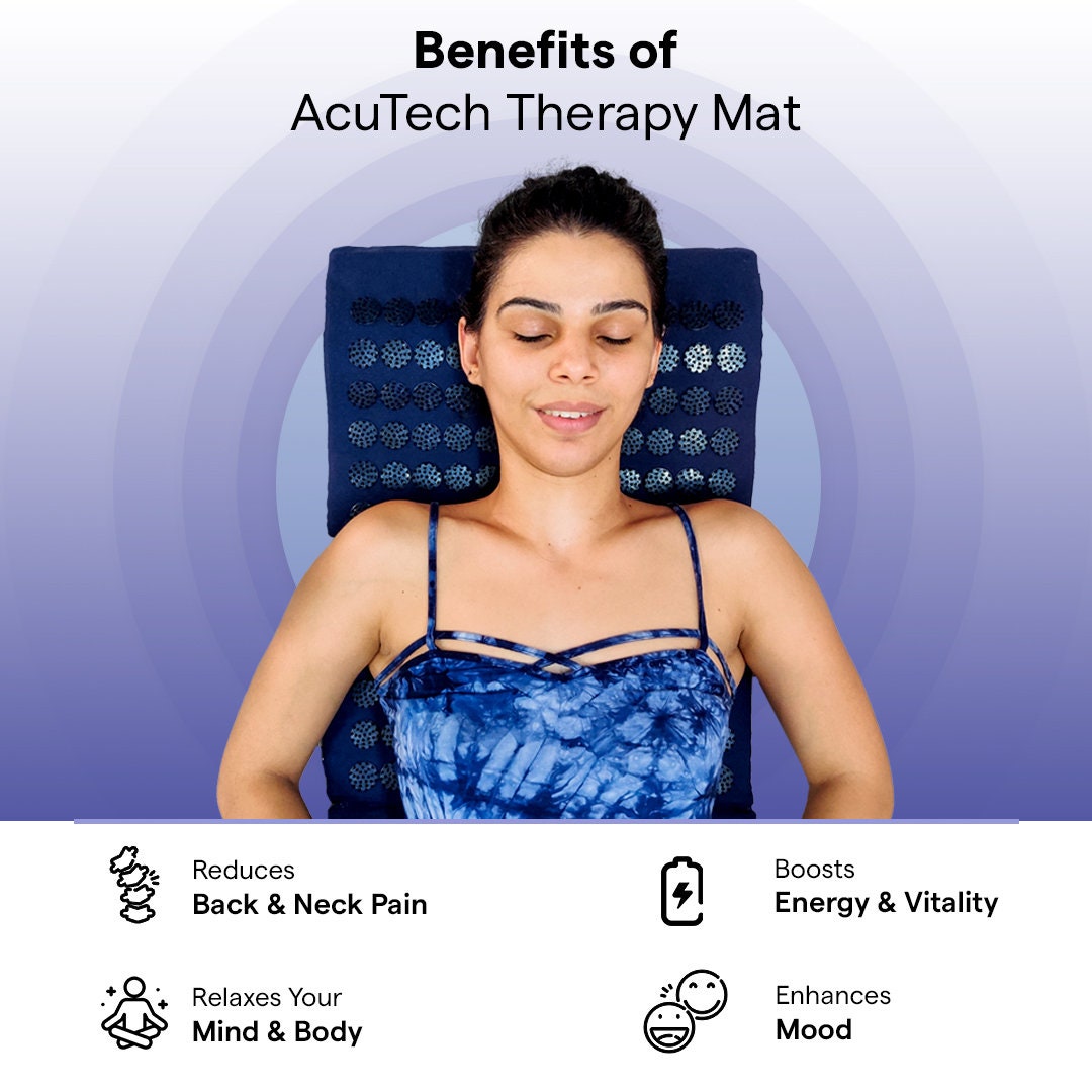 Acupressure Spike Mat for Back Neck Pain Relief Massage Mat Acupuncture
