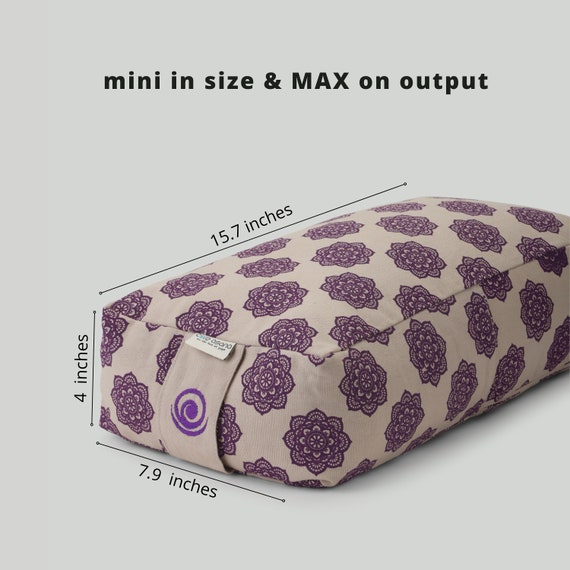 Yoga Bolster Mandala Print Rectangular Bolster Pillow Yoga Bolster Cushion  Pranayama Yoga Pillow Iyengar Yoga Back Support Pillow 