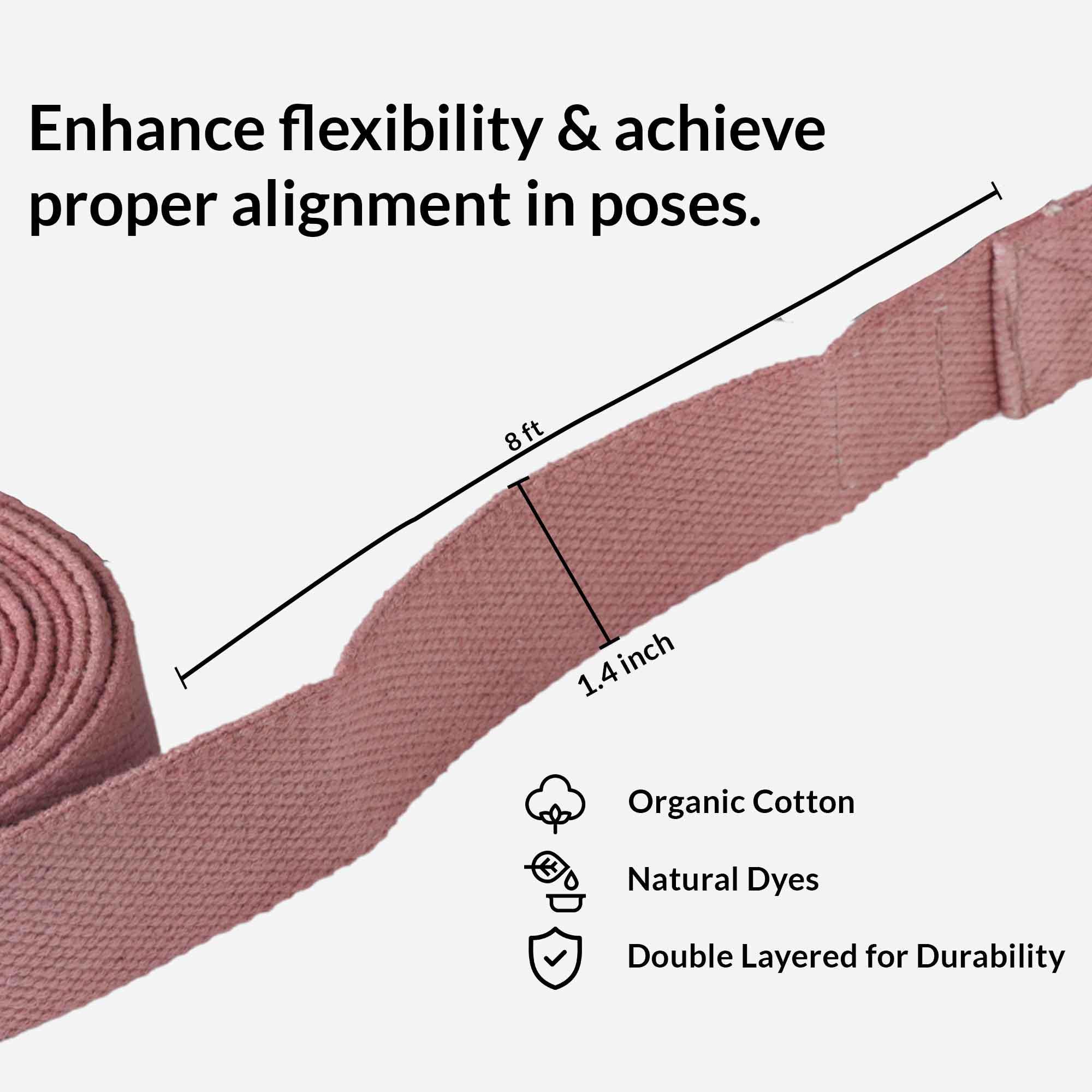 9 Segment Yoga Stretch Strap Training Belt Leg Body Fitness Exercise Gym Elastic