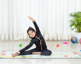 Kids Yoga Mat | Play Mat For Kids | Non-toxic | Non Slip | Durable | Exercise Mat For Children | Eco friendly Kids Yoga Mat | Exercise Mat