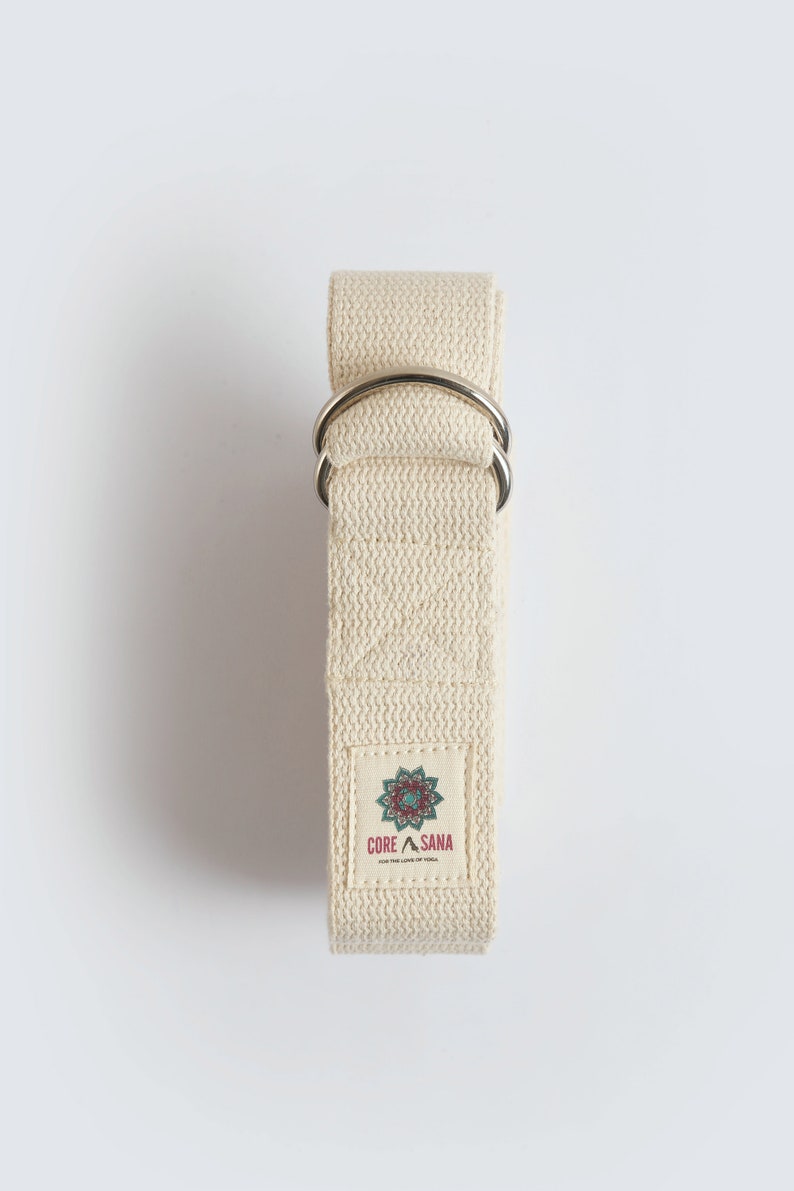 Core Asana Purple Yoga Straps Yoga Belt Hand stitched belts Yoga Stretching Straps Yoga Stretch Belt Gifts for Her image 5