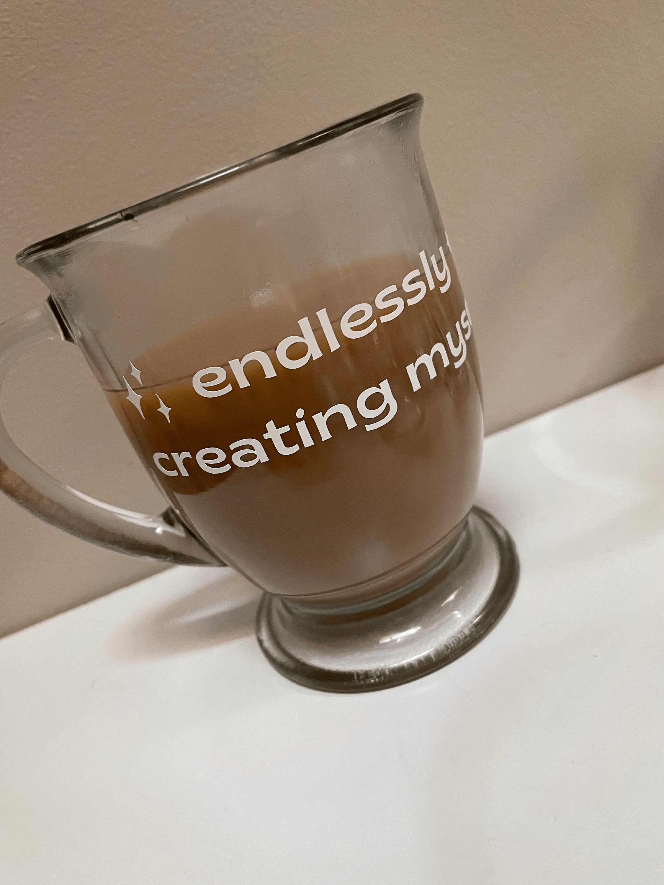 etsy iced coffee glasses