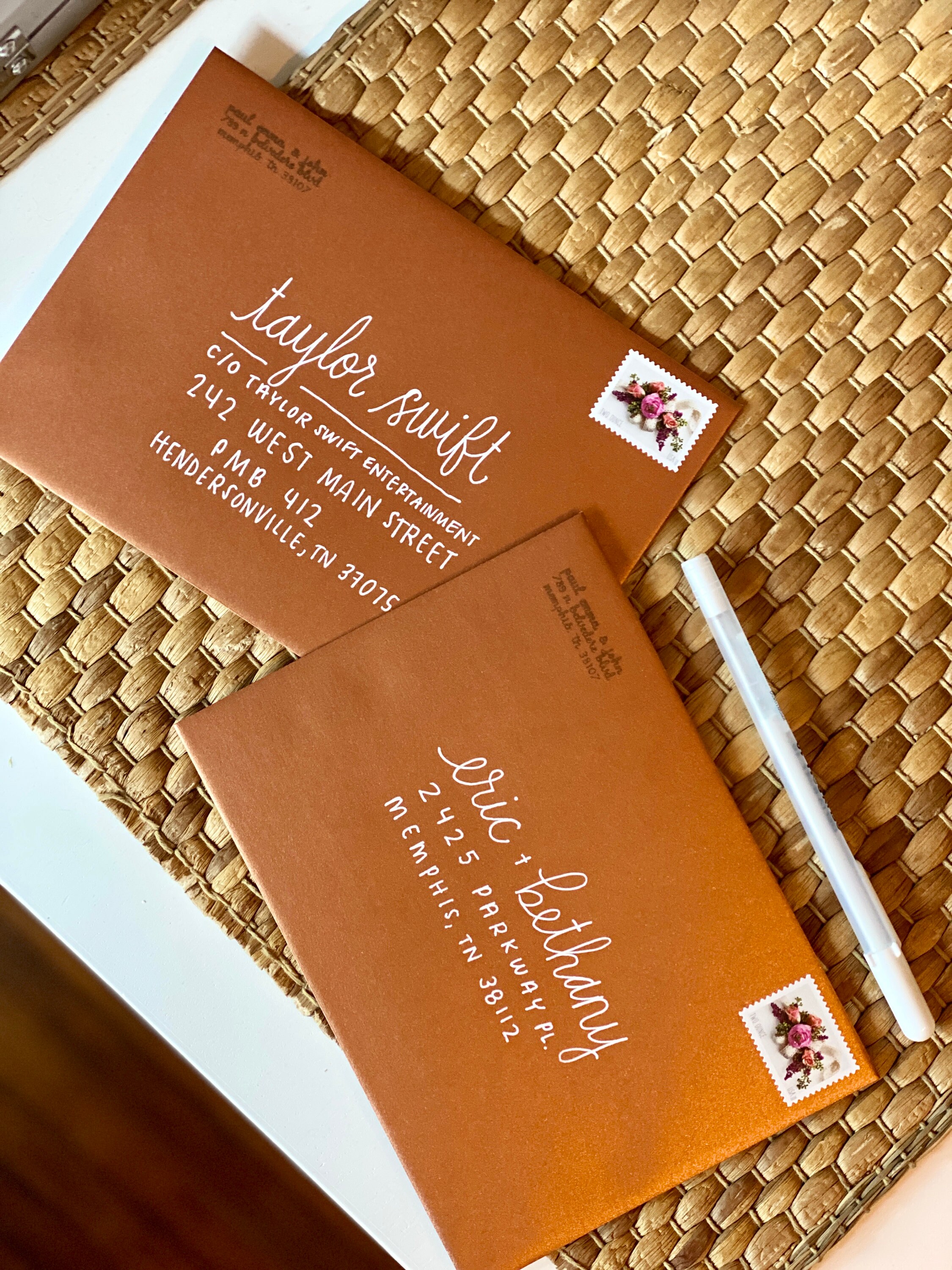 Hand Addressed Envelopes Envelope Addressing Event Etsy