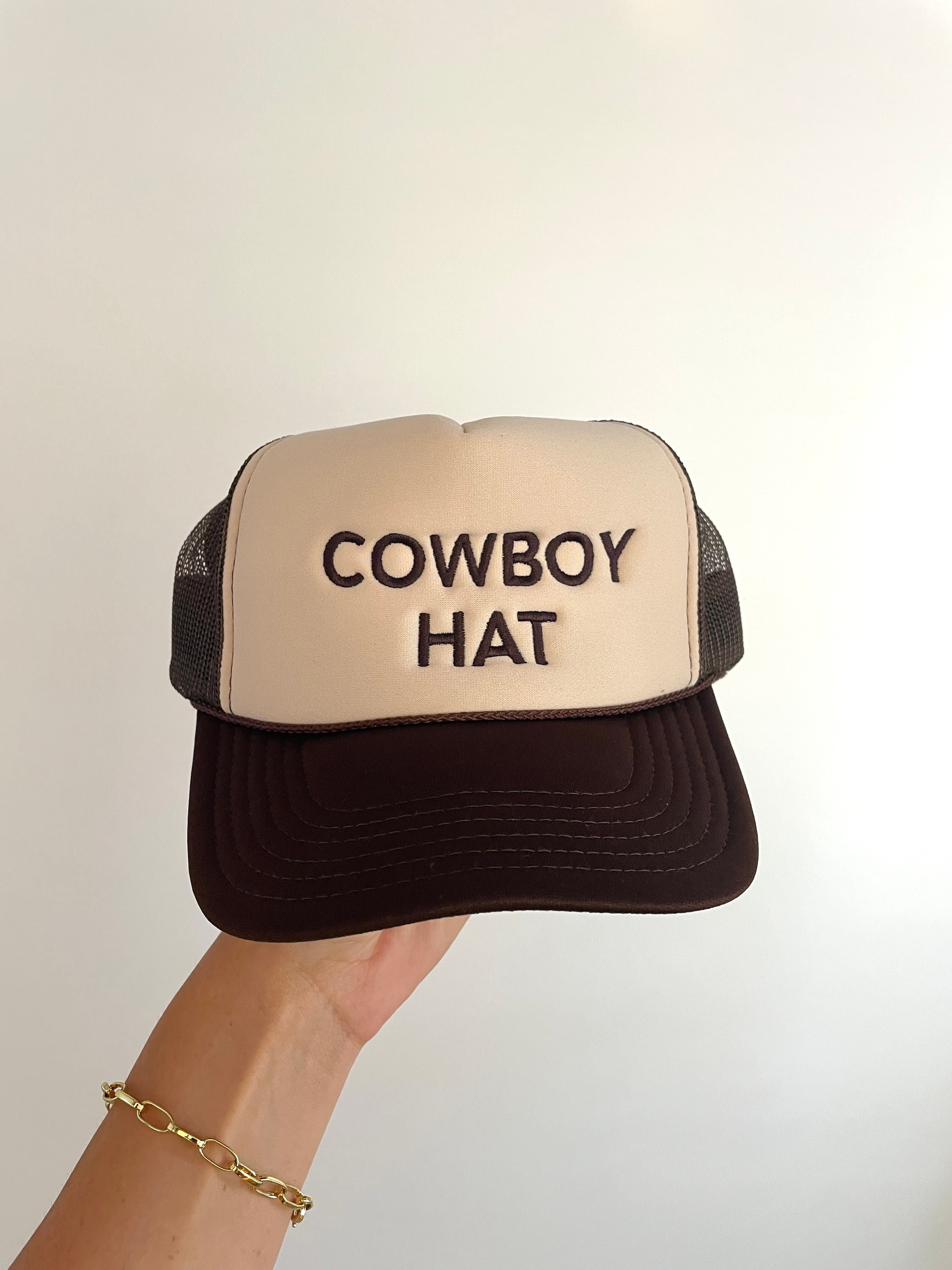 Discover COWBOY HAT Trucker Hat | PREORDER |Unisex Trucker Hat | Cowboy Hat | Trendy Trucker Hat