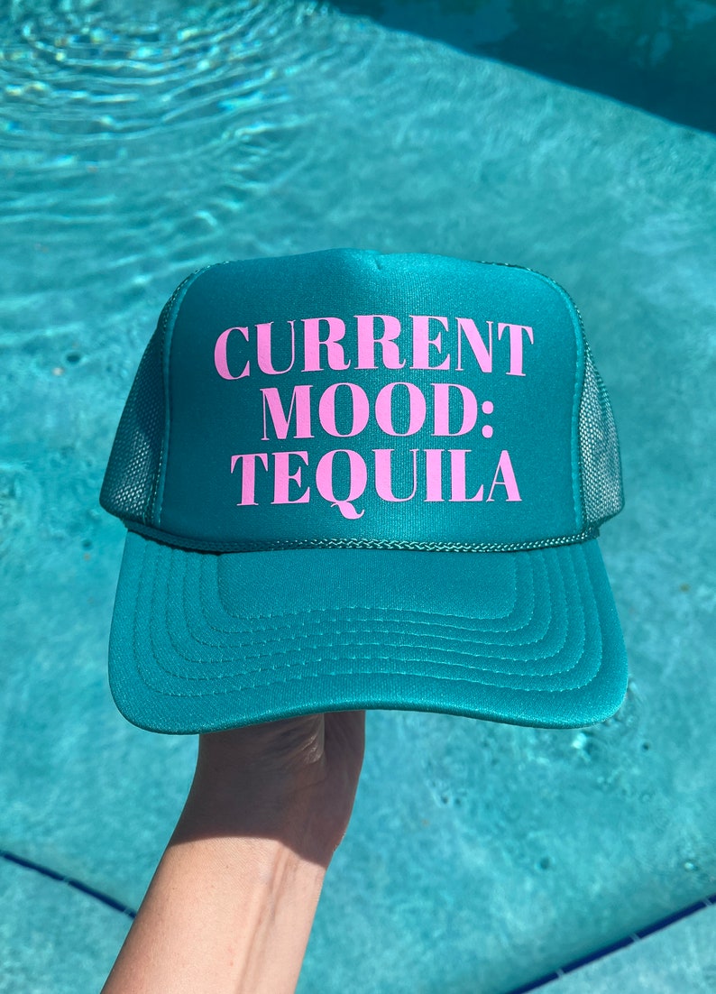Current Mood Tequila Teal Womens Trucker Hat Etsy