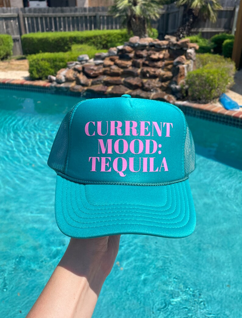 Current Mood Tequila Teal Womens Trucker Hat Etsy