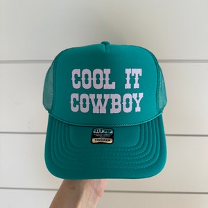 COOL IT COWBOY トラッカーハット | ティール & ラベンダー