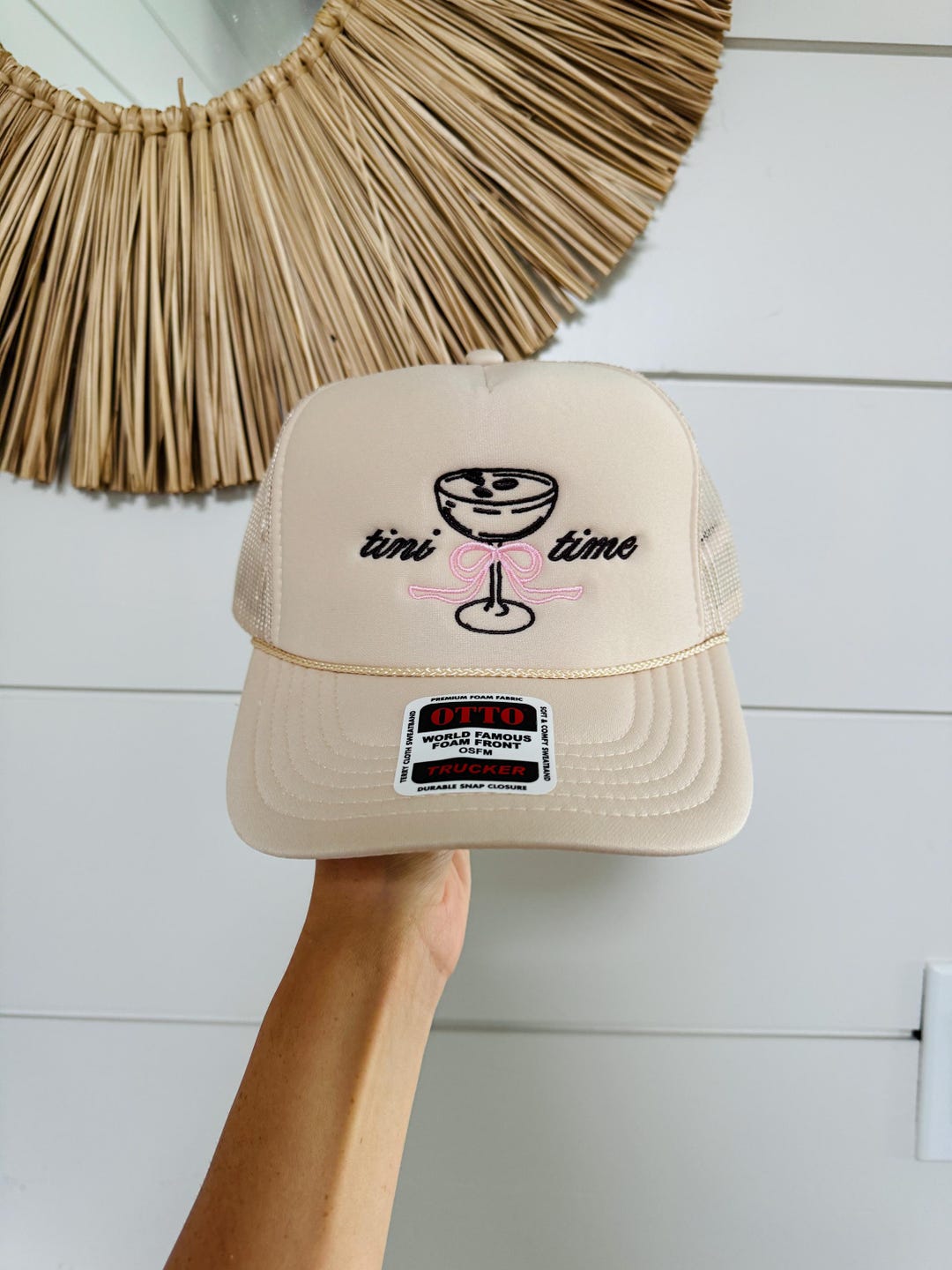 friday + saturday: tini time trucker - pink