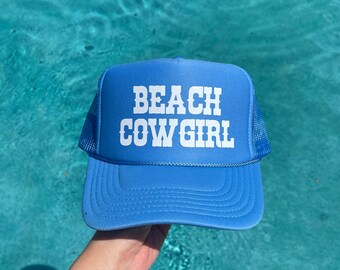 Beach Cowgirl Trucker hat | Womens Trucker Hat | Cowgirl Trucker Hat