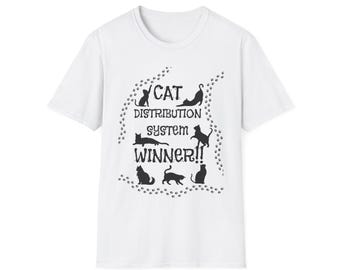 ZWYCIĘZCA Cat Distribution System! - Koszulka unisex barwiona na odzieży