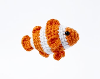 Clownfish Amigurumi Crochet Pattern: No-Sew Nemo (PDF)