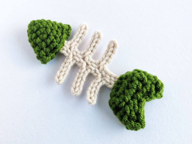 Fish Bone Crochet Pattern PDF Dead Fish Amigurumi Cat Toy Etsy