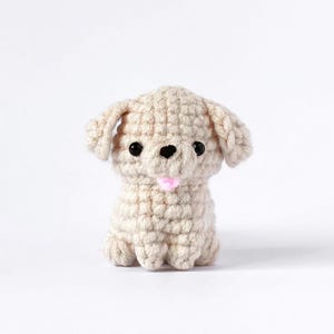 NO SEW Baby Labrador / Golden Retriever Crochet Pattern (PDF), Amigurumi Sitting Dog, English Pattern (Left-handed & Right-handed Versions)