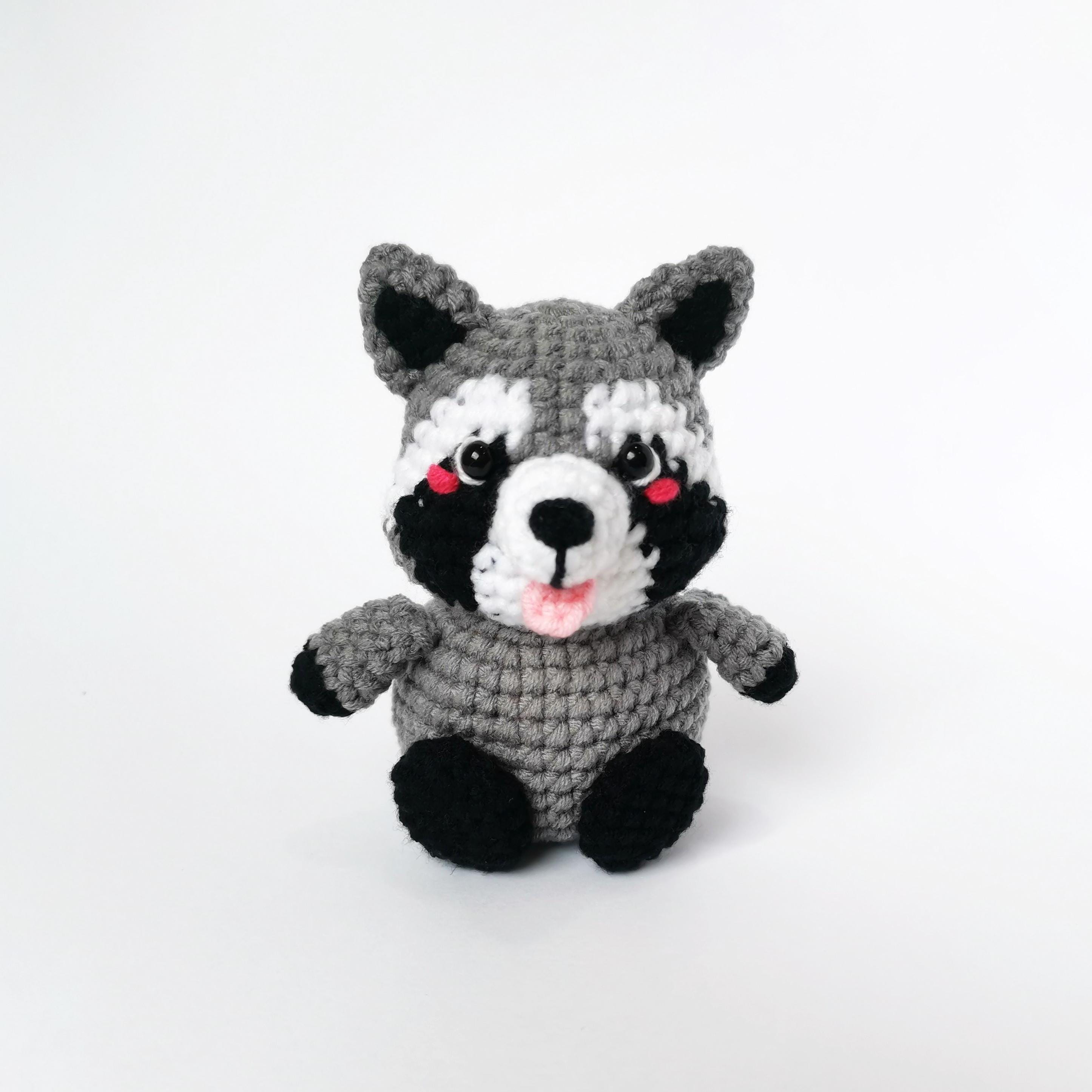 Chubby Raccoon Amigurumi Pattern