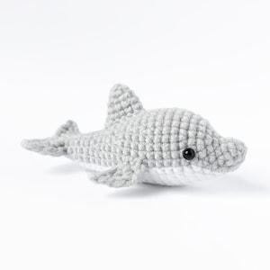 Dolphin Crochet Pattern (PDF) Marine Mammal Amigurumi, Crochet Sea Creature, Low-sew Pattern, Left-handed & Right-handed Versions Included