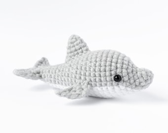 Dolphin Crochet Pattern: Low-Sew Amigurumi (PDF)