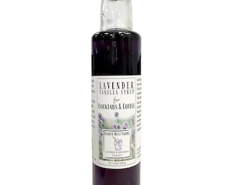 Lavender Vanilla Syrup | Cocktails & Mocktails | Coffee Syrup | Tea Syrup