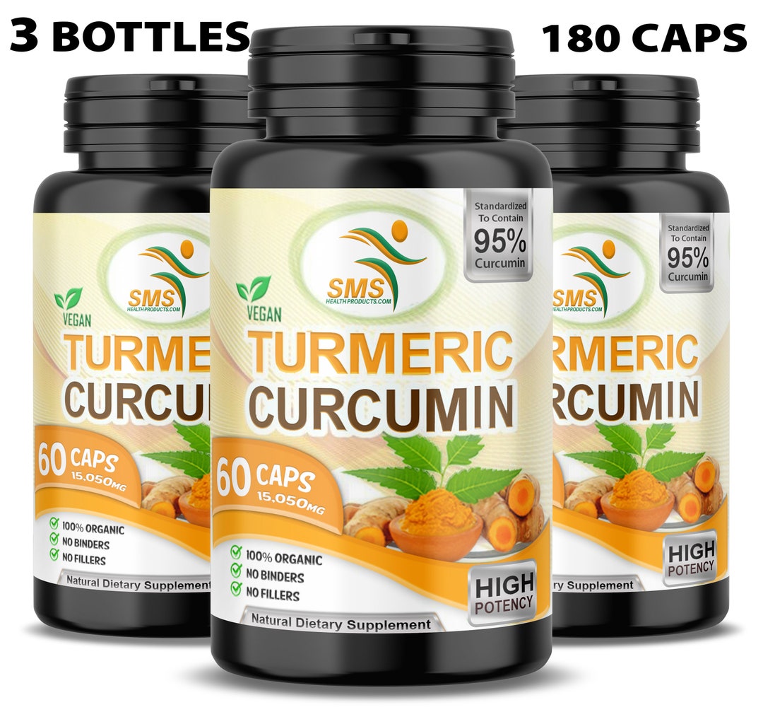 Organic Turmeric Curcumin Max Potency 95 Curcumin With Black Pepper