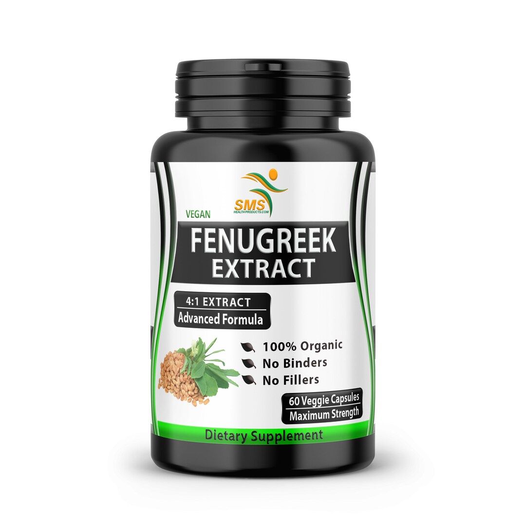 Fenugreek Pills Capsules 2000mg Daily Extract 60 Veggie Etsy