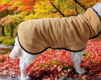 Bamboo Dog Drying Robe, Adjustable Beach Coat