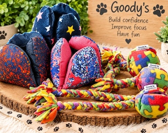 Puzzle Clam Treat Ball Dog Toy, with Tail