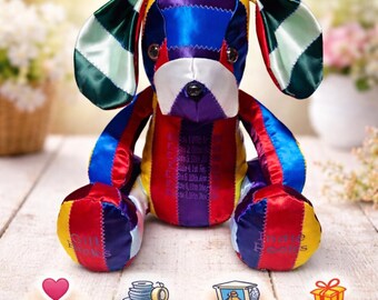 Rosette Ribbon Memory Dog. Memory Bear. Keepsake