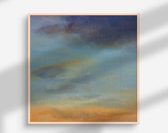 Digitaal afdrukken olieverfschilderij | Zonsondergang Sky Wall Decor