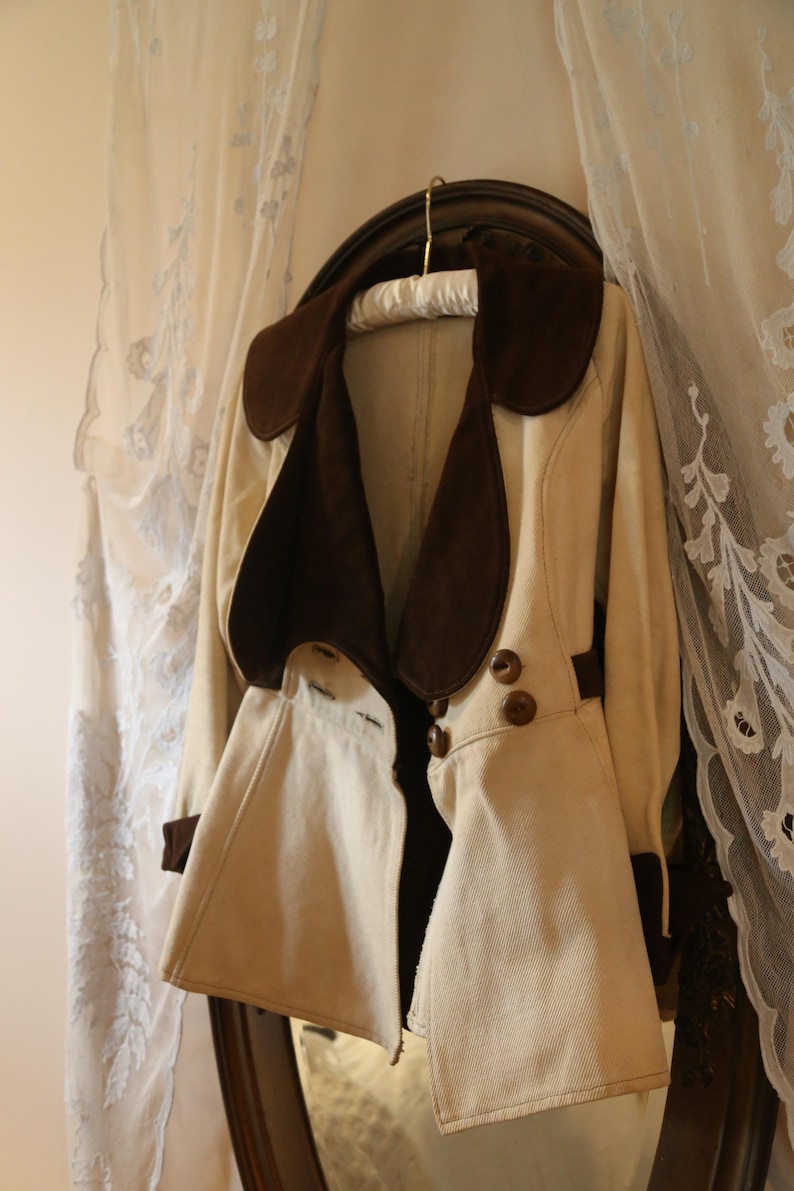 Rare Vintage 1970’s Riding Jacket | Suede and Canvas | 25” Waist - Etsy