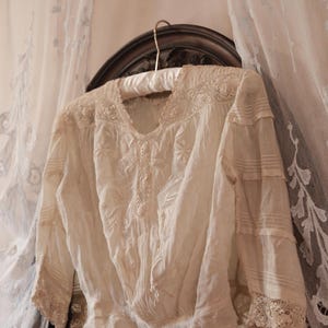 Antique Edwardian Blouse As-Is | XS