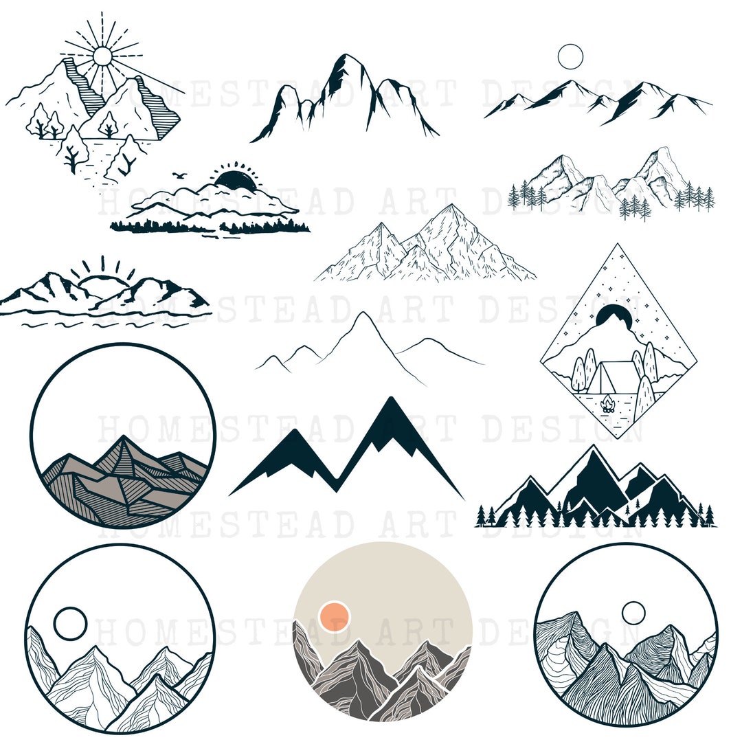 Mountain Range Bundle - Etsy