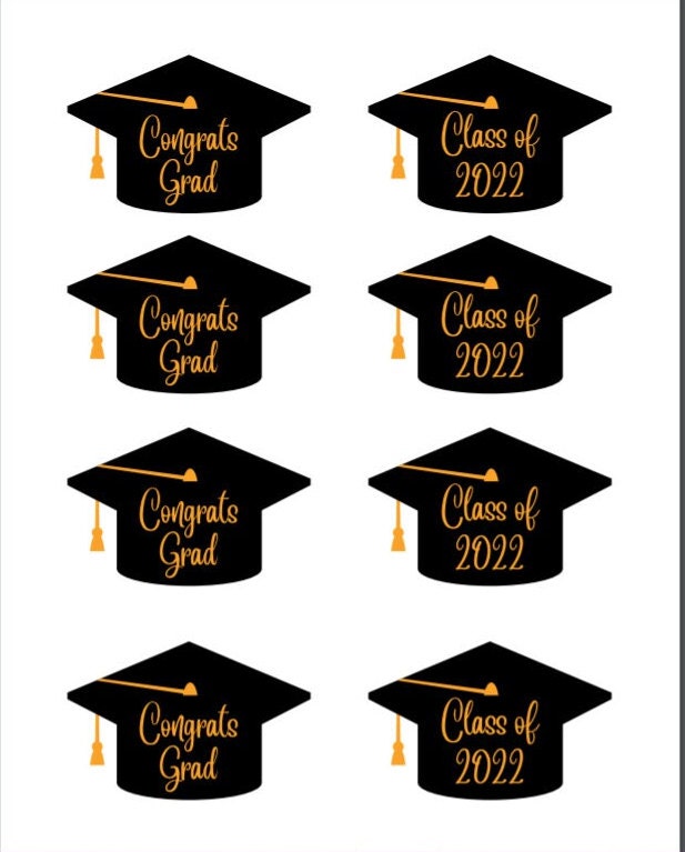 Graduation Cupcake Toppers Printable 2024