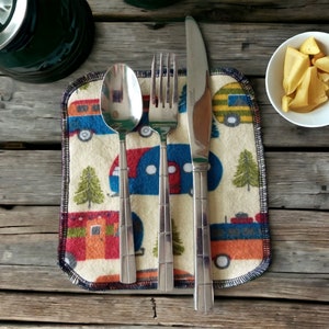 Flannel Napkins, Rustic Camping Theme